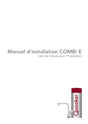 Quooker COMBI E Manuel D'installation