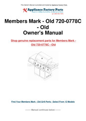 Member's Mark 720-0778C Instructions D'assemblage