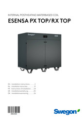 Swegon ESENSA RX TOP Instructions D'installation