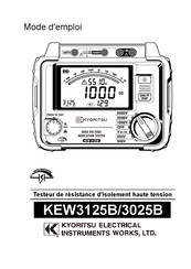 KYORITSU KEW3025B Mode D'emploi