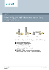 Siemens ACVATIX VPE115A-135 Mode D'emploi