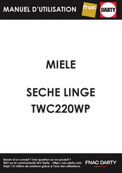 Miele TWC220WP Manuel D'utilisation