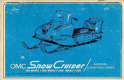 OMC Snow Cruiser C-2065 1966 Manuel D'instructions