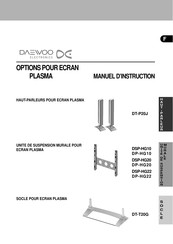 DAEWOO ELECTRONICS DP-HG22 Manuel D'instruction