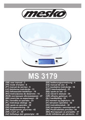 Mesko MS 3179 Mode D'emploi