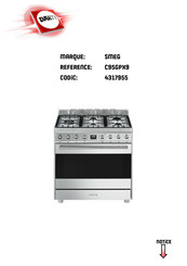 Smeg C95GPX9 Mode D'emploi