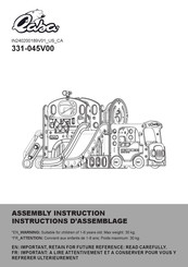 Qaba 331-045V00 Instructions D'assemblage