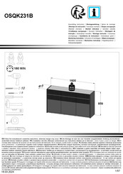 Forte OSQK231B Notice De Montage