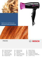 Bosch PHD 2511 Mode D'emploi