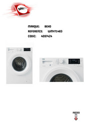 Beko WMY71483 Manuel D'utilisation