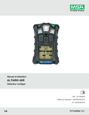 Msa ALTAIR 4XR Manuel D'utilisation