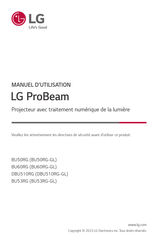 LG ProBeam BU50RG Manuel D'utilisation