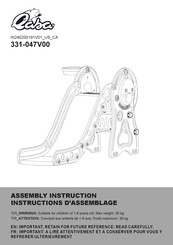 Qaba 331-047V00 Instructions D'assemblage