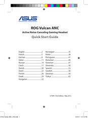 Asus ROG Vulcan ANC Guide Rapide