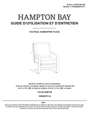 HAMPTON BAY FRS60860R-ST1 Guide D'utilisation Et D'entretien