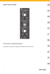 Behringer 911A Guide Rapide