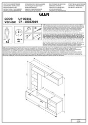 Dedeman GLEN UP 00341 Instructions D'assemblage