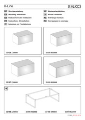 KEUCO X-Line 33125 0000 Série Instructions D'installation