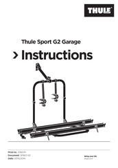 Thule Sport G2 Garage Manuel D'instructions