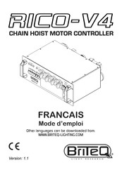 Briteq RICO-V4 Mode D'emploi