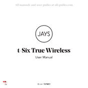 Jays t-Six True Wireless Mode D'emploi