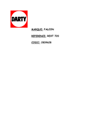 Falcon REXT 720 Manuel D'instructions