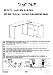 Gautier DIAGONE E75 NATUREL Mode D'emploi