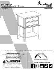 Ameriwood HOME 5062296PCOM Instructions D'assemblage