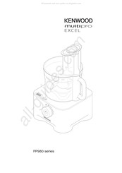 Kenwood multipro EXCEL FP980 Serie Mode D'emploi