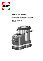 KitchenAid 5KCF0103EMS/5 Mode D'emploi