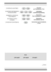 Lotus CP-66ET Instructions Pour L'installation Et L'emploi