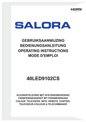 Salora 40LED9102CS Mode D'emploi