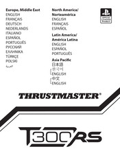 Thrustmaster T300 RS Mode D'emploi