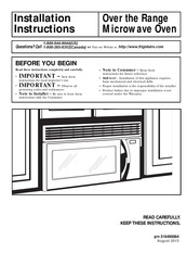 Frigidaire MWV150KB Instructions D'installation