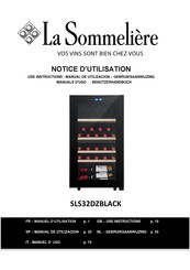 La Sommeliere SLS32DZBLACK Notice D'utilisation