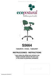 ECOPOSTURAL S5664 Manuel D'instructions