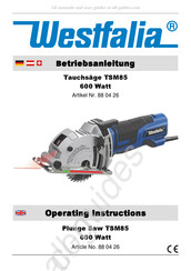 Westfalia 88 04 26 Mode D'emploi