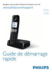 Philips D2302W/FR Guide De Démarrage Rapide