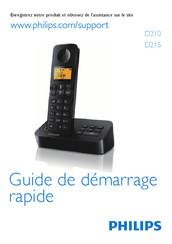 Philips D2101WP/FR Guide De Démarrage Rapide