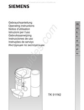 Siemens TK 911N2 Notice D'utilisation