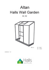 Halls Greenhouses Altan 62 Instructions De Montage