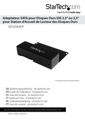 StarTech SAT2IDEADP Guide De L'utilisateur