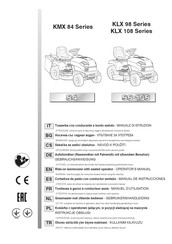 Stiga KLX 108 Serie Manuel D'utilisation