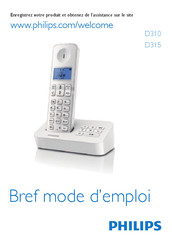 Philips D310 Mode D'emploi