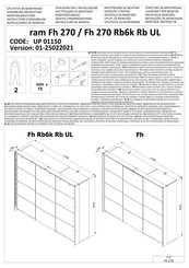 Forma Ideale Fh 270 Rb6k Rb UL Instructions D'assemblage