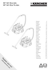 Kärcher NT 14/1 Eco Adv Manuel D'utilisation