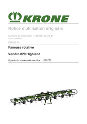 Krone 1069750 Notice D'utilisation Originale