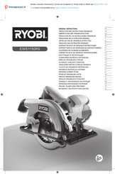 Ryobi EWS 1150 Traduction Des Instructions Originales