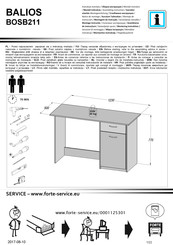 Forte BALIOS BOSB211 Notice De Montage