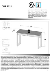 Forte DURB222 Notice De Montage